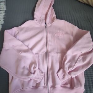 Dyyne Adult M Pink Zip-Up Hoodie